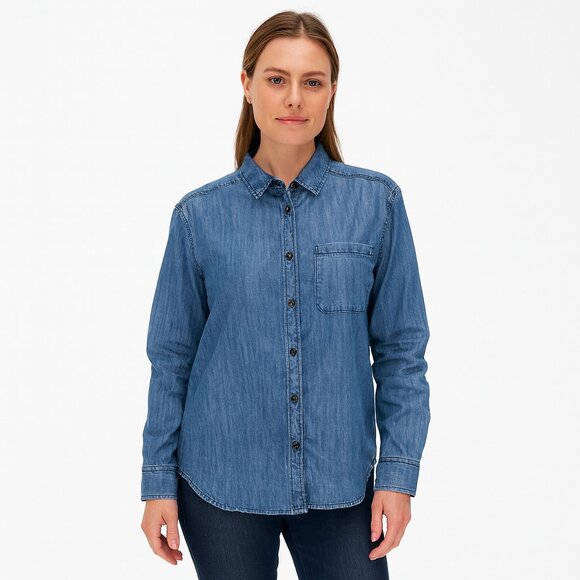 Southern Tide Denim Button Down Long Sleeve Shirt Size Small - Picture 1 of 4